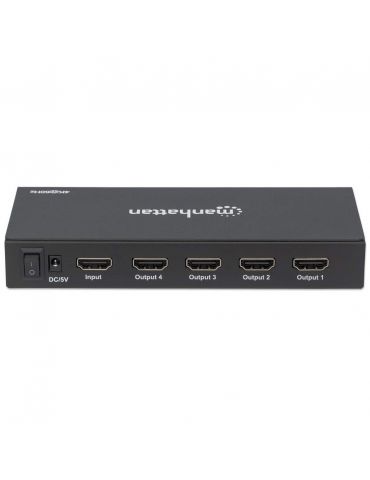 Manhattan 207805 distribuitoare de semnal video HDMI 4x HDMI