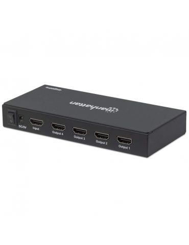 Manhattan 207805 distribuitoare de semnal video HDMI 4x HDMI