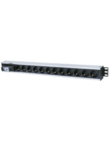 Intellinet 711449 unități de distribuție a energiei electrice (PDU) 12 ieșire(i) AC Negru, Gri - Tik.ro