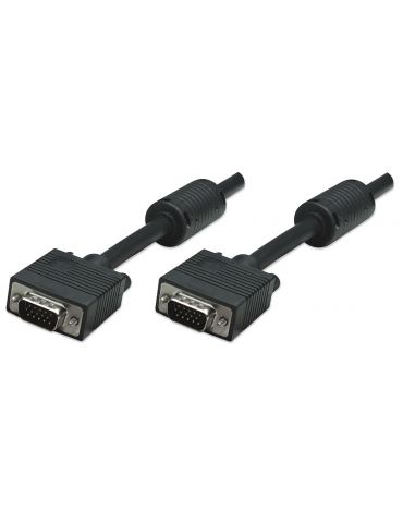 Manhattan SVGA 1.8m cablu VGA 1,8 m VGA (D-Sub) Negru - Tik.ro
