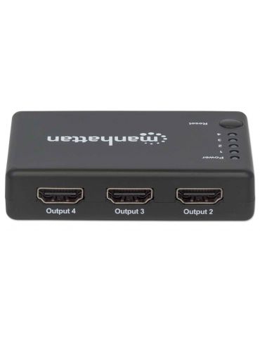 Manhattan 207706 distribuitoare de semnal video HDMI 4x HDMI