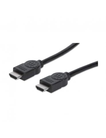 Manhattan 306126 cablu HDMI 3 m HDMI Tip A (Standard) Negru - Tik.ro