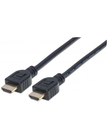 Manhattan 353939 cablu HDMI 2 m HDMI Tip A (Standard) Negru - Tik.ro