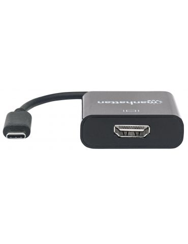 Manhattan 151788 adaptor grafic USB 3840 x 2160 Pixel Negru