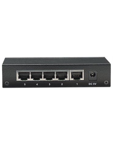 Intellinet 5-Port Fast Ethernet Office Switch Fast Ethernet (10 100) Negru