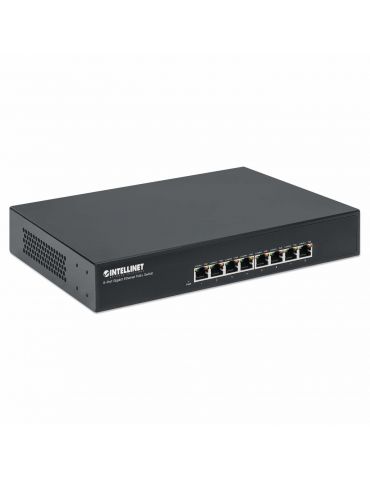 Intellinet 560641 switch-uri Gigabit Ethernet (10 100 1000) Power over Ethernet (PoE) Suport Negru
