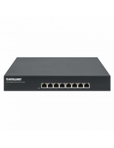 Intellinet 560641 switch-uri Gigabit Ethernet (10 100 1000) Power over Ethernet (PoE) Suport Negru