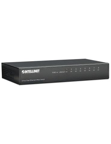 Intellinet 8-Port Fast Ethernet Office Switch Fast Ethernet (10 100) Negru