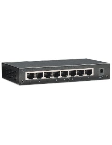 Intellinet 8-Port Fast Ethernet Office Switch Fast Ethernet (10 100) Negru