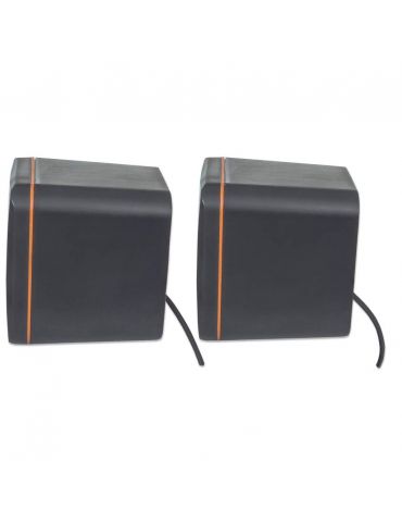 Manhattan 161435 boxe Negru Prin cablu 6 W