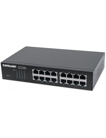 Intellinet 561068 switch-uri Fara management L2 Gigabit Ethernet (10 100 1000) 1U Negru - Tik.ro