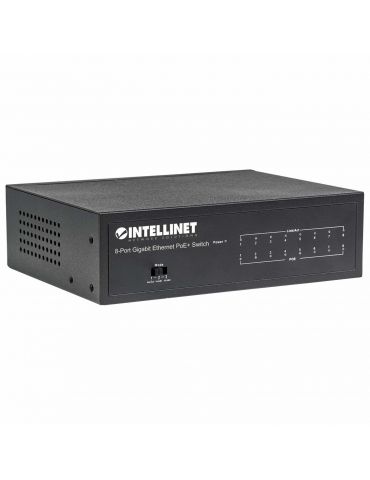 Intellinet 561204 switch-uri Gestionate Gigabit Ethernet (10 100 1000) Power over Ethernet (PoE) Suport Negru