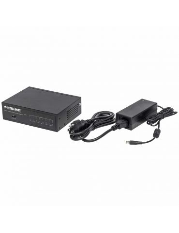 Intellinet 561204 switch-uri Gestionate Gigabit Ethernet (10 100 1000) Power over Ethernet (PoE) Suport Negru