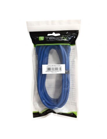 Techly 1.0m USB 3.0 Micro-B USB 3.0 cabluri USB 1 m USB 3.2 Gen 1 (3.1 Gen 1) USB A Micro-USB B Albastru