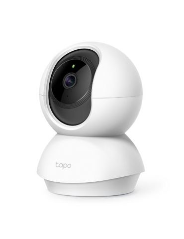 Camera ip tp-link cube pt. interior dist. ir 9 m tip lentila fixa 4 mm 3 mpx cu fir microfon carcasa plastic slot sd card tapo c - Tik.ro