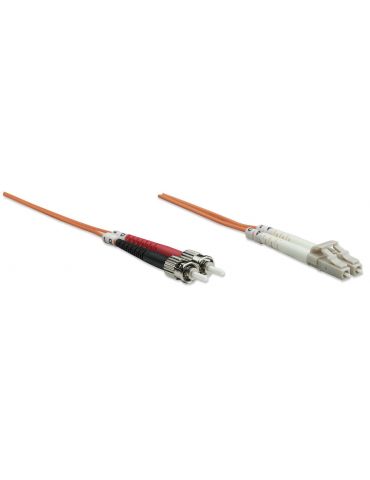 Intellinet 1.0m LC-ST M M cablu InfiniBand fibră optică 1 m Portocală