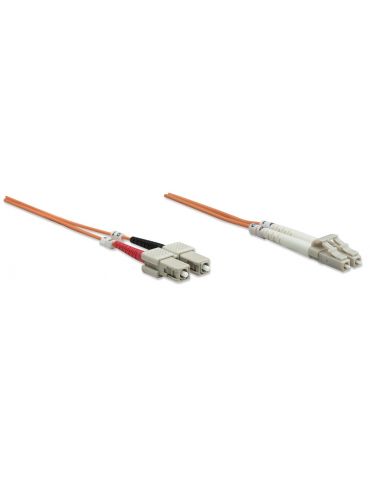Intellinet 3.0m LC-SC M M cablu InfiniBand fibră optică 3 m Portocală