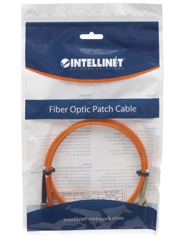 Intellinet 3.0m LC-ST M M cablu InfiniBand fibră optică 3 m Portocală