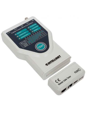 Intellinet 780094 dispozitiv de testare cabluri de rețea Tester cablu UTP STP Gri