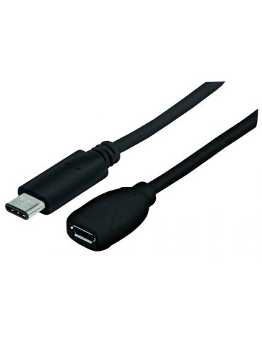 Manhattan 353335 cabluri USB 0,15 m USB 2.0 Micro-USB B USB C Negru - Tik.ro