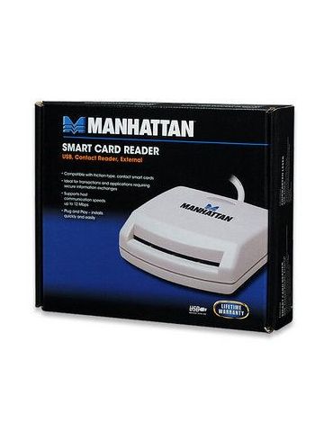 Manhattan 172844 cititoare pentru smart card-uri USB 1.1 Alb