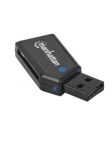 Manhattan 101677 cititoare de carduri USB 2.0 Negru