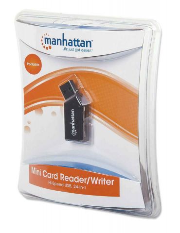 Manhattan 101677 cititoare de carduri USB 2.0 Negru
