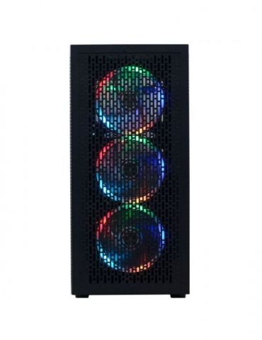 Carcasa  spacer - gaming middle tower atx shield fara sursa sticla securizata 4 x fan hub telecomanda usb 3.0 x 2 jack 3.5mm x 2