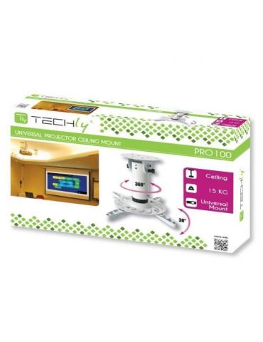 Techly ICA-PM 200WH suporturi pentru montarea proiectoarelor Plafonul Alb