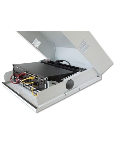 Techly I-CASE FL-09-BGT rack-uri 9U Raft montat pe perete Gri