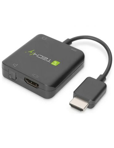 Techly IDATA HDMI-VGA8 adaptor pentru cabluri video Negru