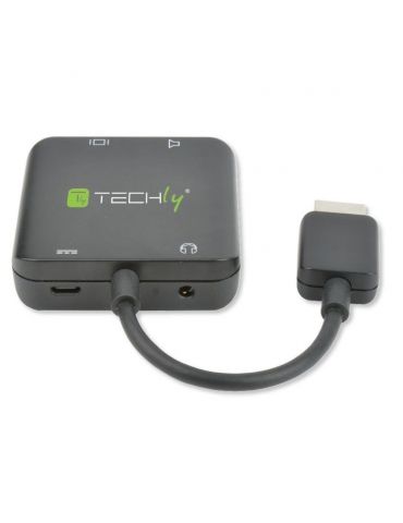 Techly IDATA HDMI-VGA8 adaptor pentru cabluri video Negru