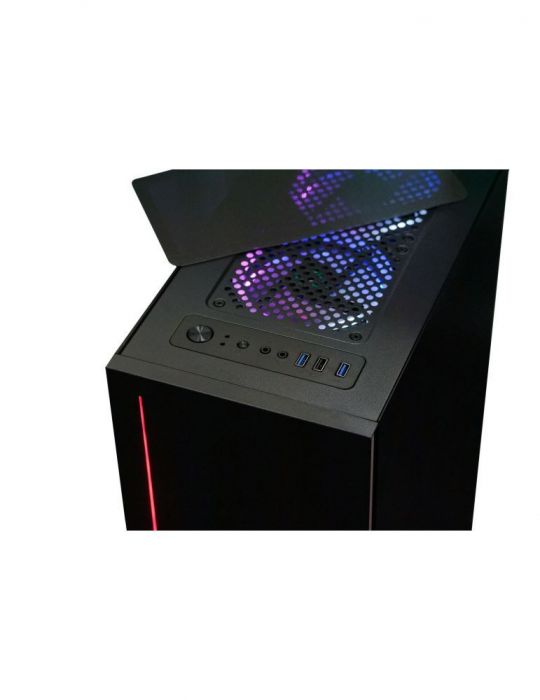 Carcasa  spacer - gaming middle tower atx bright fara sursa sticla securizata 4 x fanhub si telecomanda usb 2.0 x 1 usb 3.0 x 2 