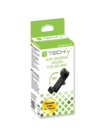 Techly I-SMART-UNI2 suporturi Suport pasiv Telefon Smartphone mobil, Tabletă UMPC Negru