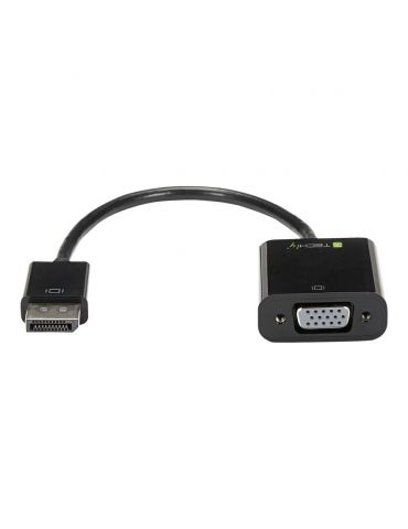 Techly HDMI - VGA+3.5mm+Micro USB B M F 0,15 m Negru