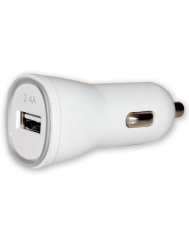 Techly USB - Auto 5V 2.4A Universală Alb Brichetă electrică de bord - Tik.ro