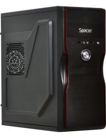 Carcasa  spacer middle tower atx mercury 450 (230w for 450w desktop pc) usb 2.0 x 2 jack 3.5mm x 2  spc-mercury Spacer - 1 - Tik.ro