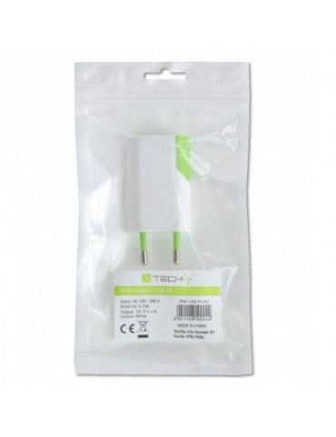 Techly 100044 încărcătoare pentru dispozitive mobile GPS, MP3, Microfon, Telefon mobil, PDA, Smartphone Verde, Alb AC De