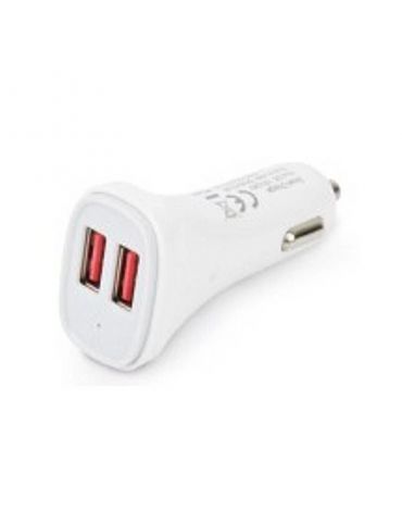 Techly IUSB2-CAR2-4A2P încărcătoare pentru dispozitive mobile Aparat de fotografiat digital, MP4, Smartphone, Tabletă Alb Auto