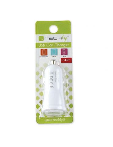 Techly USB - Auto 5V 1A Universală Alb Brichetă electrică de bord