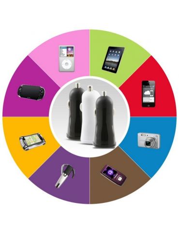 Techly USB - Auto 5V 1A Universală Alb Brichetă electrică de bord