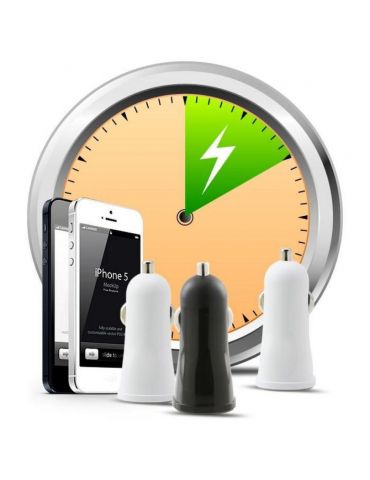 Techly USB - Auto 5V 1A Universală Alb Brichetă electrică de bord