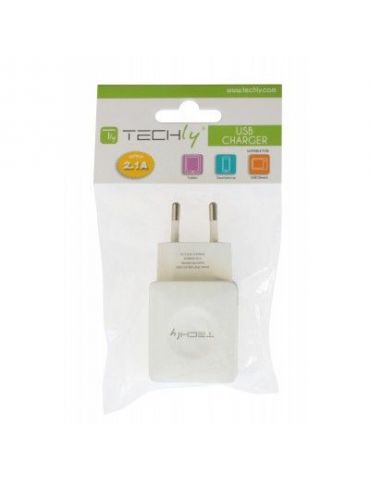 Techly 102932 încărcătoare pentru dispozitive mobile Universală Alb AC De interior