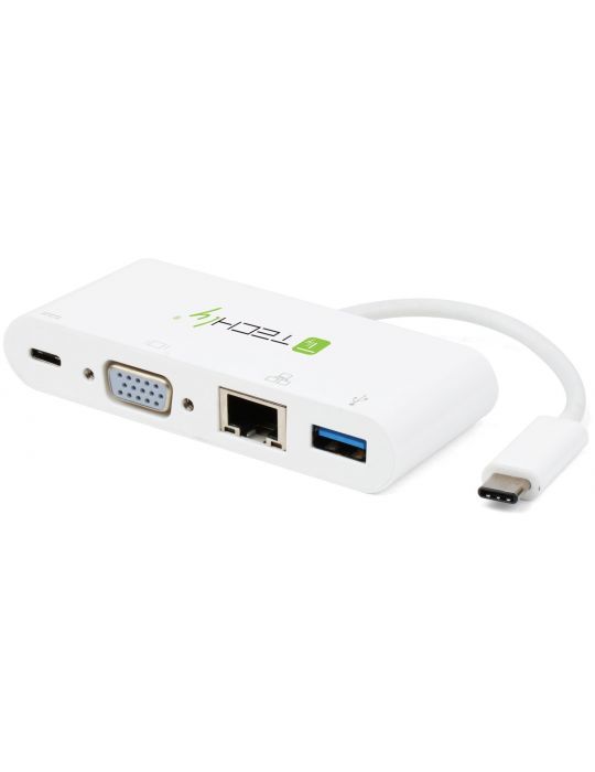 Techly IADAPUSB31DOC2 stații de andocare și replicatoare de porturi pentru calculatoare portabile USB 3.2 Gen 1 (3.1 Gen 1)