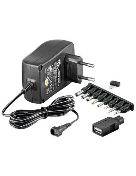 Techly IPW-NTS1500G adaptoare și invertoare de curent De interior 18 W Negru