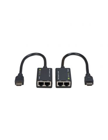 Techly IDATA EXT-E30D distribuitoare de semnal video HDMI