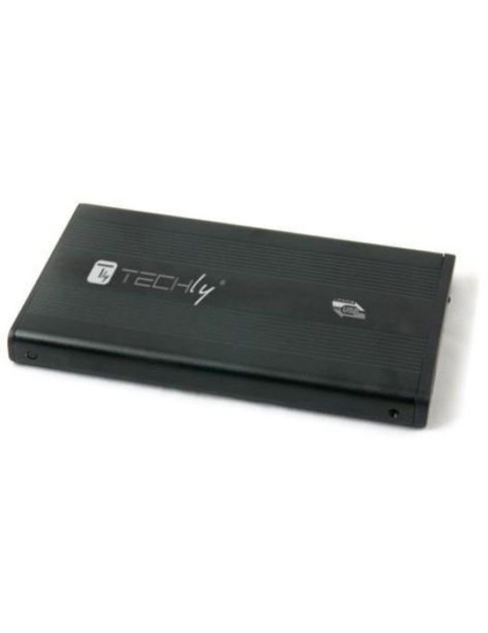 Techly I-CASE SU3-25B carcasă disc memorie Negru 2.5" Alimentare prin USB