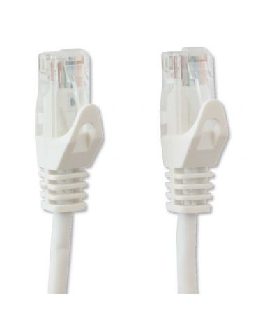 Techly ICOC U6-6U-005-WHT cabluri de rețea Alb 0,5 m Cat6 U UTP (UTP)