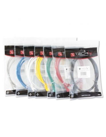 Techly ICOC CCA5U-030T cabluri de rețea Gri 3 m Cat5e U UTP (UTP)