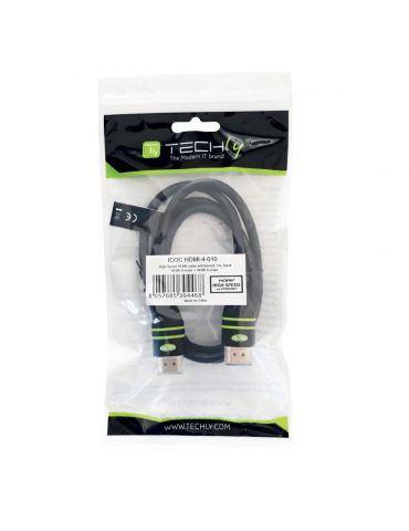 Techly 5.0m HDMI-A M M cablu HDMI 5 m HDMI Tip A (Standard) Negru